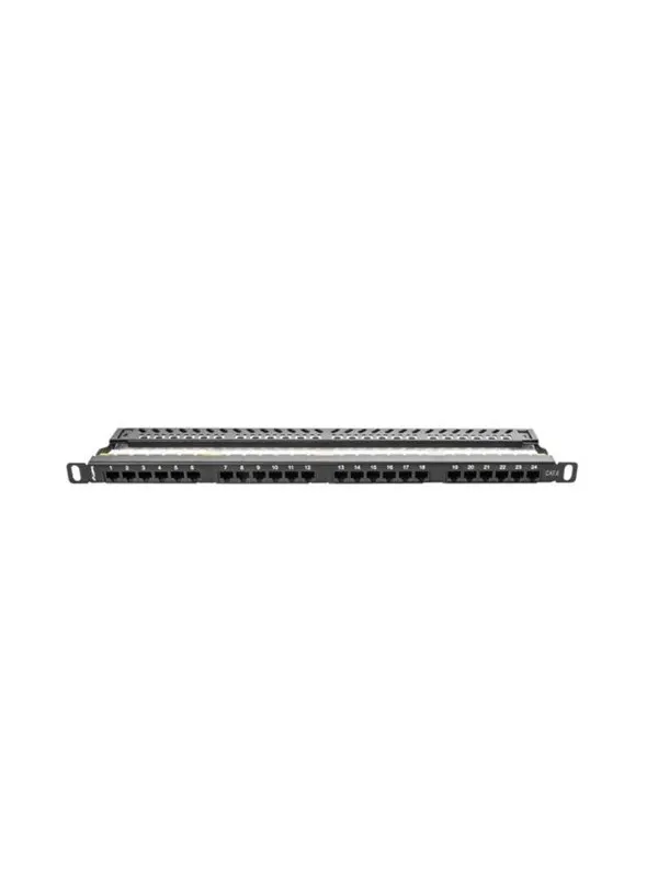 Lanberg PPU6-0024-B Patch Panel 24-Port 0.5U 19" Cat6 Black