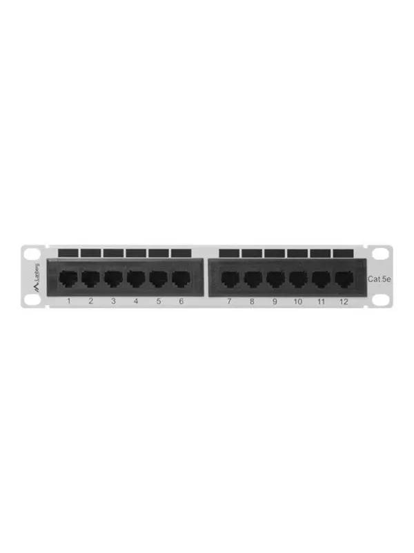 Lanberg PPU5-9012-S - patch panel - 1U - 10"