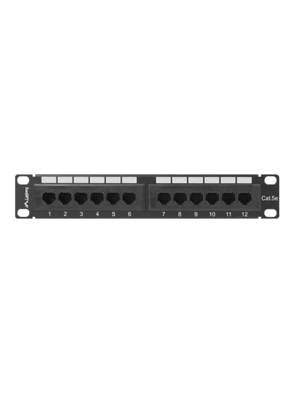 Lanberg PPU5-9012-B - patch panel - 1U - 10"