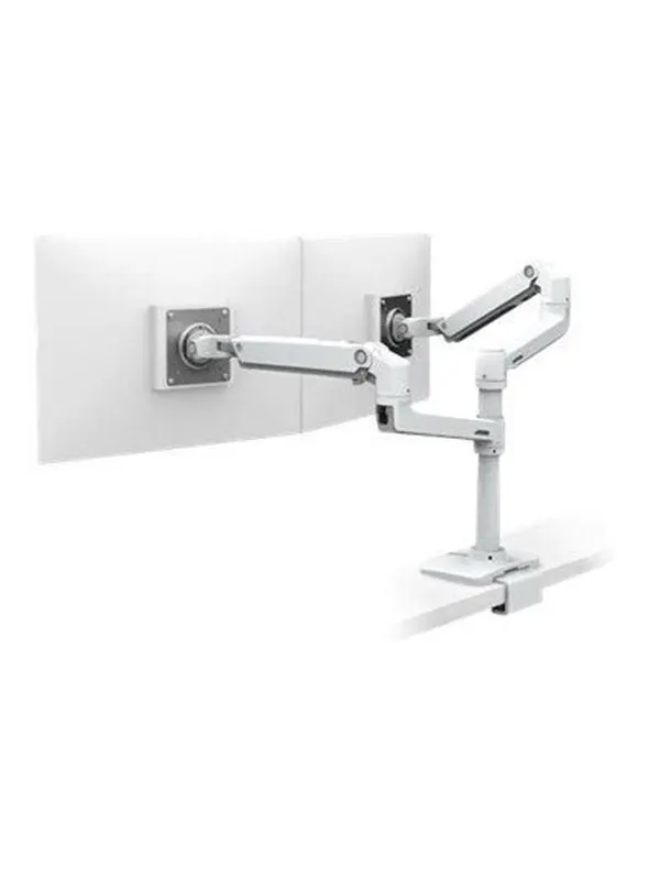 Ergotron LX Dual Stacking Arm with Under Mount C-Clamp