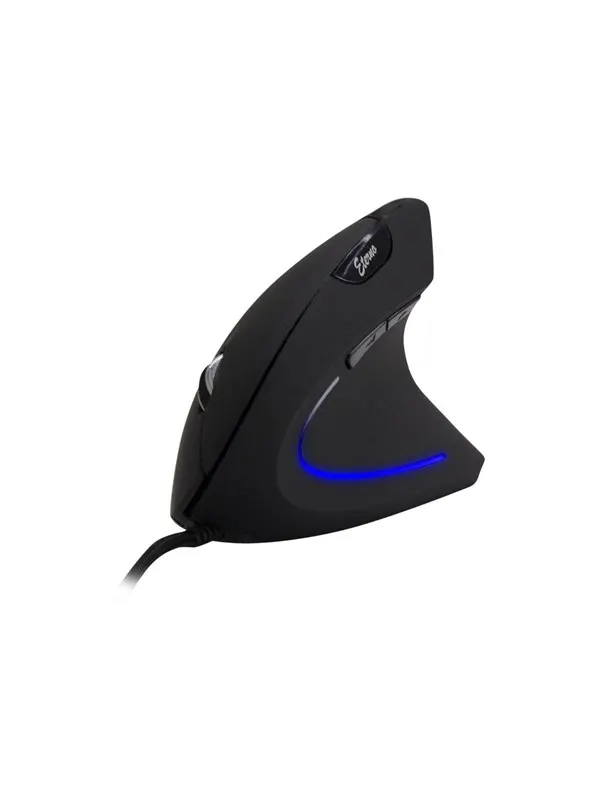 Inter-Tech Eterno KM-206WR - Vertical mouse - Optic - 6 knappar - Svart