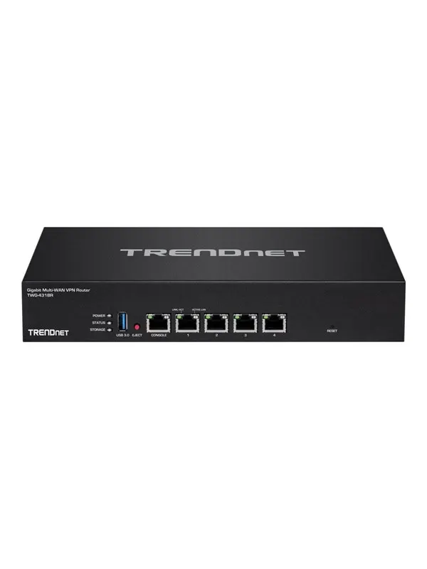 TRENDnet TWG-431BR - router - rack-mountable - Router