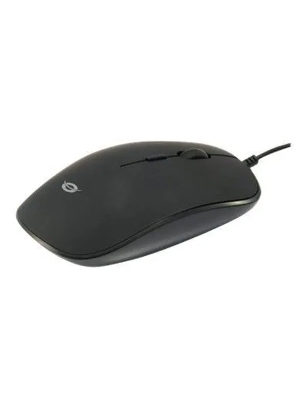 Conceptronic REGAS E4 - mouse - USB - black - Mouse - Optic - 4 knappar - Svart