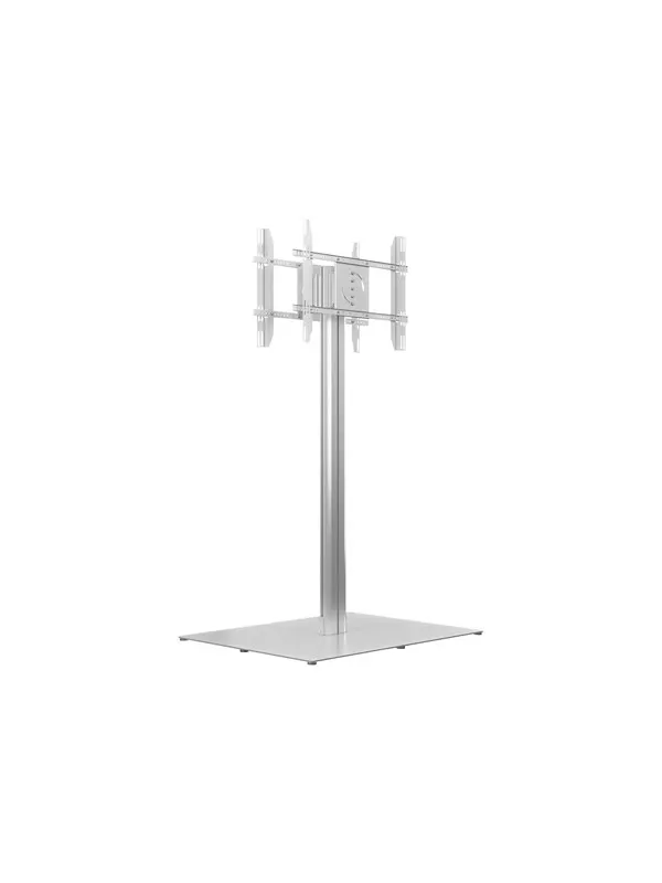 Multibrackets M Public Display Stand 180 HD Back to Back Silver w. Floorbase - Max 75 kg - recommended for 80"