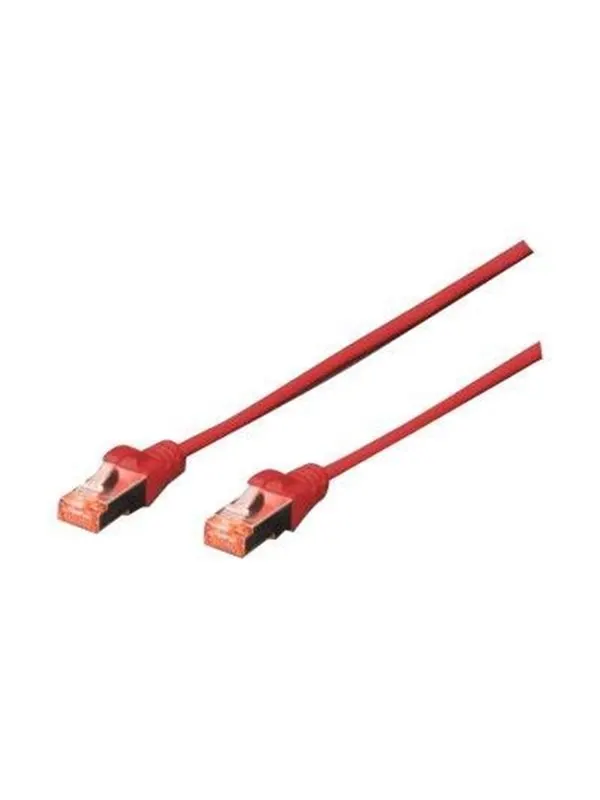 DIGITUS CAT 6 S/FTP Patchk..5m.rot - Röd - 5m