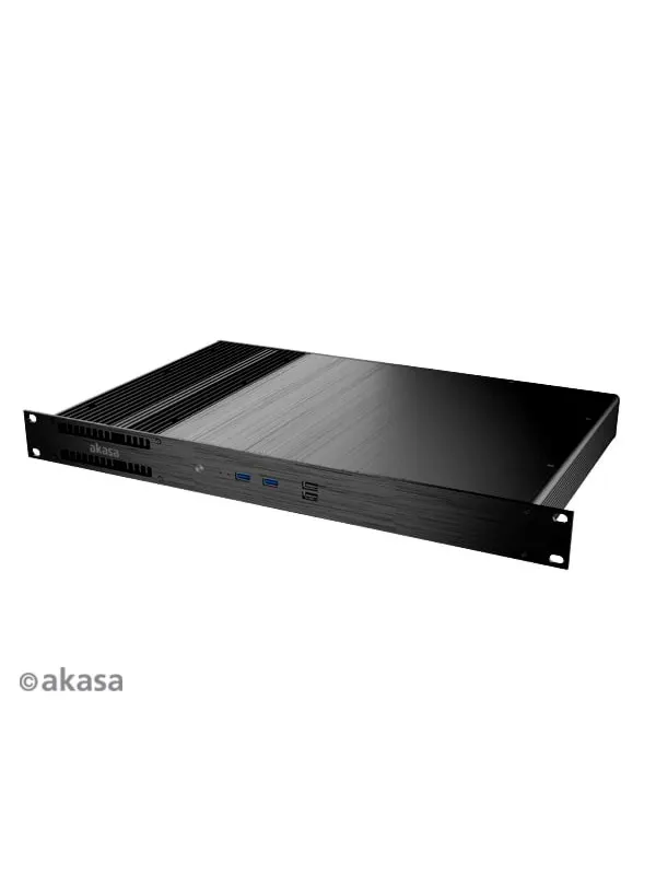Akasa Galileo TU3 Thin-Mini-ITX 1U GehÃ¤use OEM - Chassi - Ultra small form factor - Svart