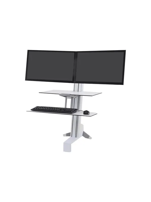Ergotron WorkFit-S Dual Workstation with Worksurface Standing Desk