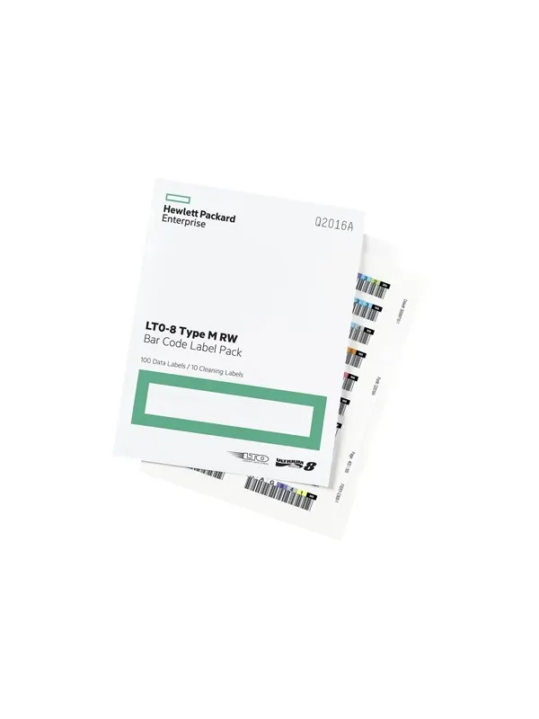 HP E LTO-8 Ultrium RW Bar Code Label Pack