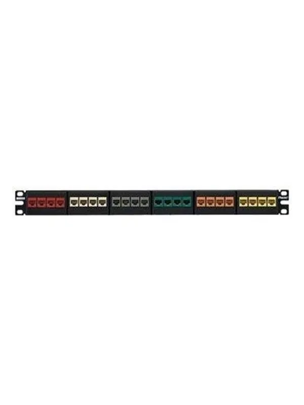 PANDUIT Nk modular pp flat 24p 1ru ea black