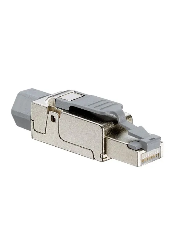 Leviton Cat 6a universal tool free plug - Grå