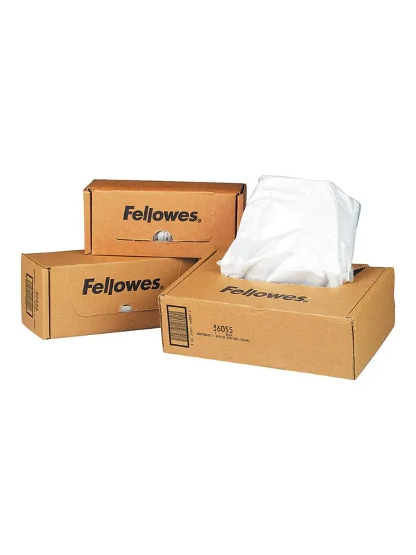 Fellowes Avfallspåsar för dokumentförstörare. 50 st, 75-85 liter.
