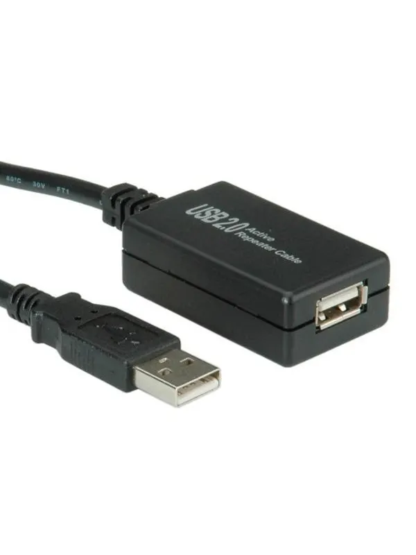 Value Usb 2.0 active extension cable 12m