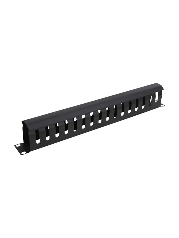 Deltaco 19" 1U Metal Cable Management with 16 hole