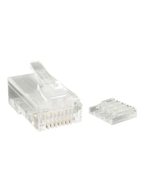 StarTech.com Cat 6 RJ45 Stranded Modular Plug Connector - network connector - clear - Genomskinlig