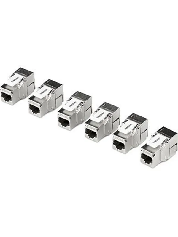 TRENDnet TC-K06C6A Shielded Cat6A Keystone Jack (6-Pack)