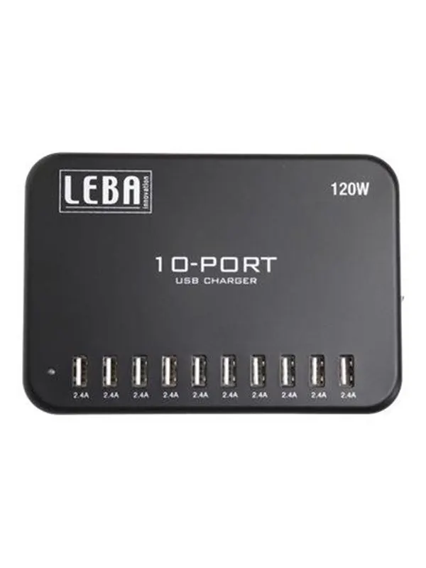 LEBA Innovation NoteCharge 10 Ports USB-A Charger 120 W
