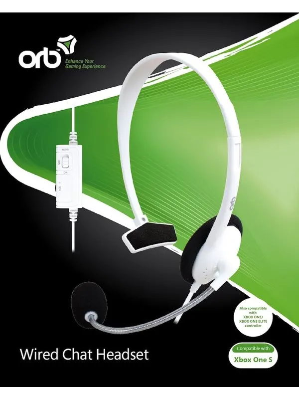 Orb Wired Chat Headset - Wired Headset - Microsoft Xbox One S