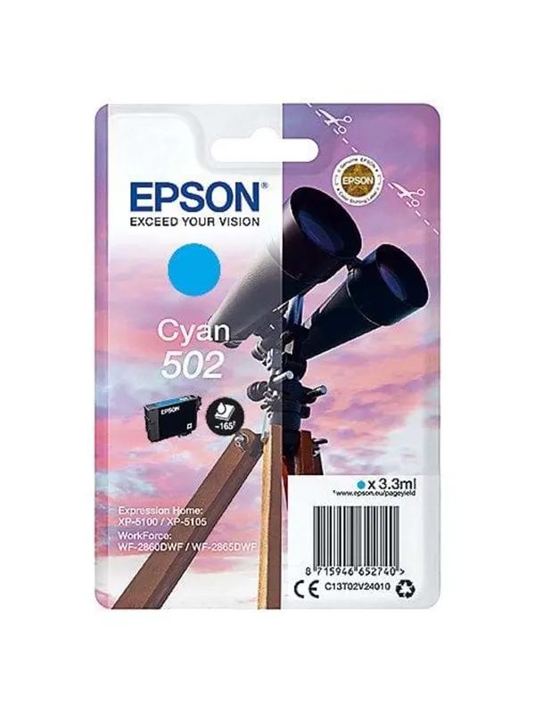 Epson 502 - cyan - original - blækpatron