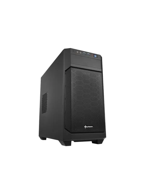 Sharkoon V1000 - miditower - micro-ATX - Chassi - Miditower - Svart