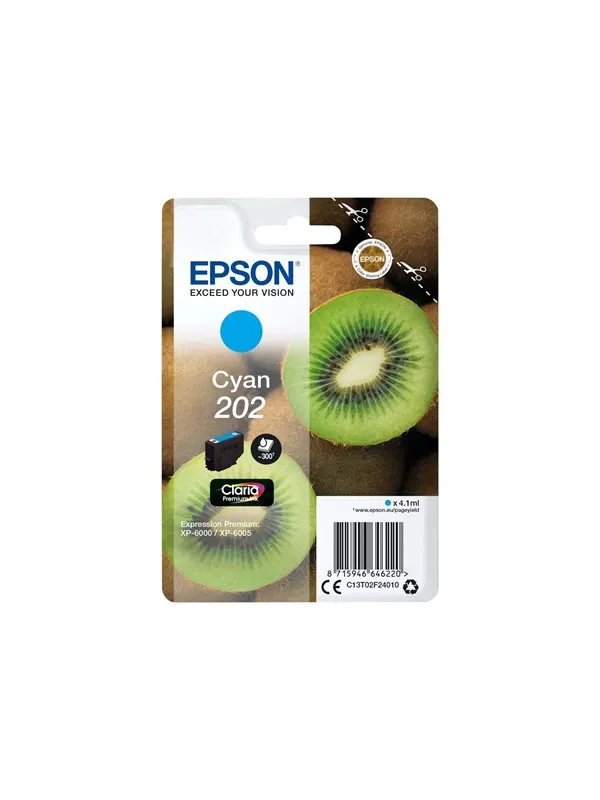 Epson 202 - cyan - original - blækpatron