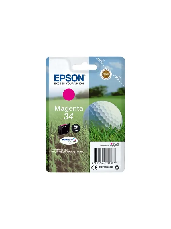 Epson 34 - magenta - original - blækpatron
