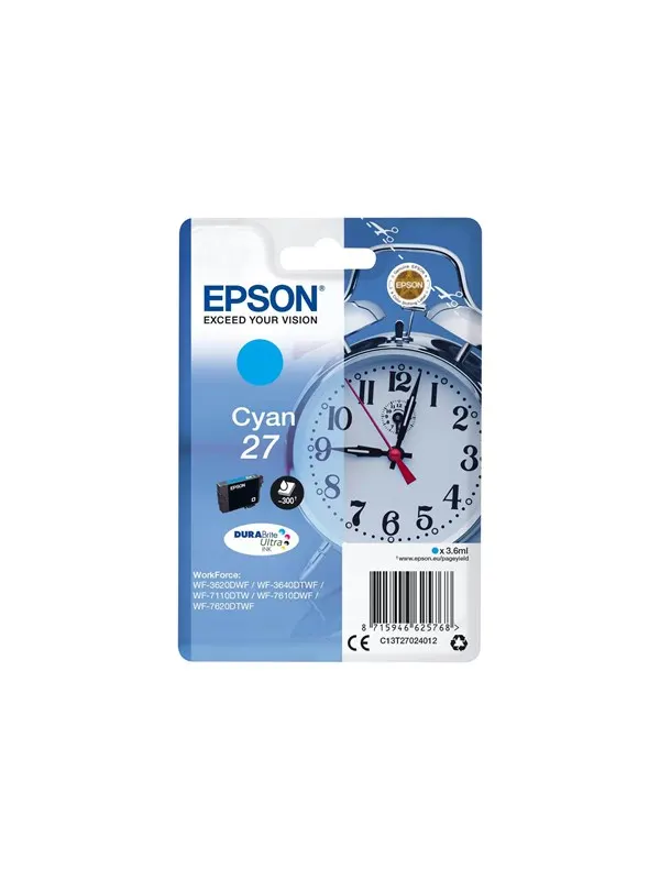 Epson 27 / C13T2702 - Cyan Ink