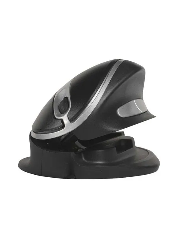 Bakker Elkhuizen Oyster - mus - Ergonomisk mus - 5 knappar - Silver