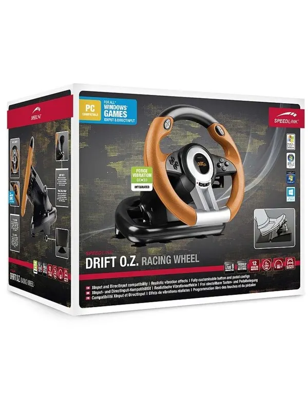 Speed-Link SPEEDLINK DRIFT O.Z. - hjul- och pedalup - Controller - PC