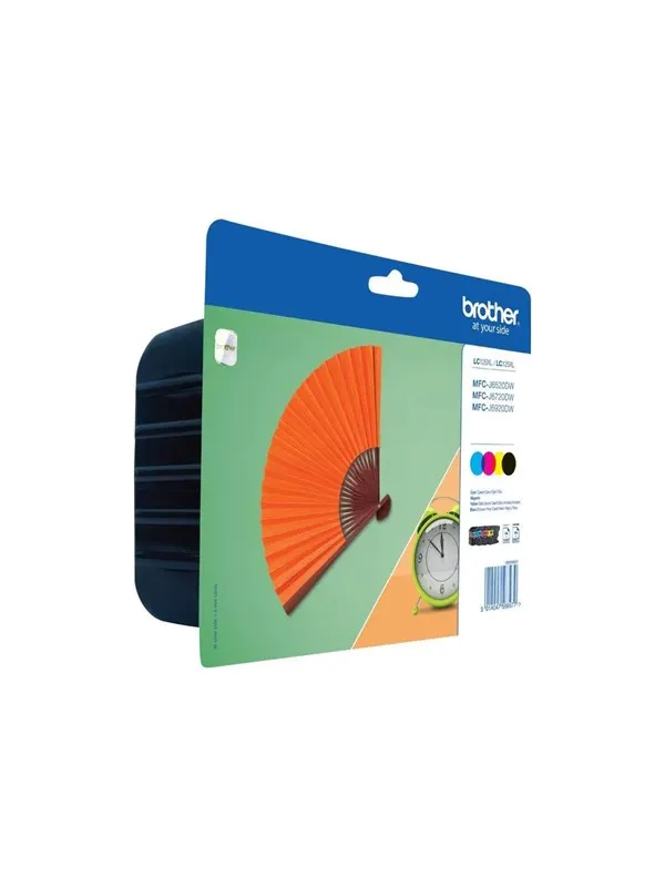 Brother LC129XLVALBP / LC 129XLVALBP Value Pack 4-Pack Ink - Bläckpatron Blå