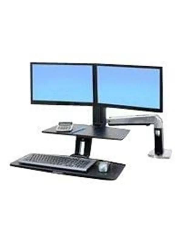 Ergotron WorkFit-A with Suspended Keyboard, Dual
