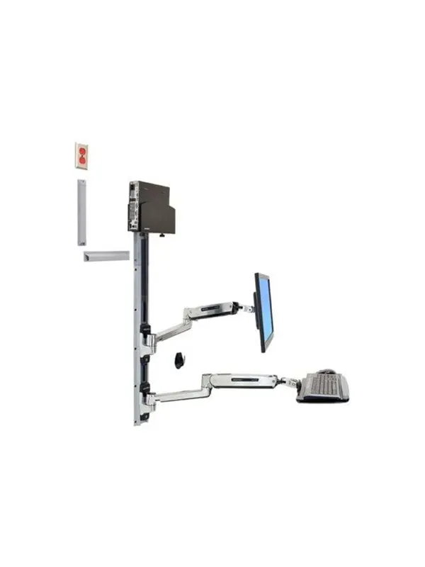Ergotron LX Sit-Stand Wall Mount System - monteri