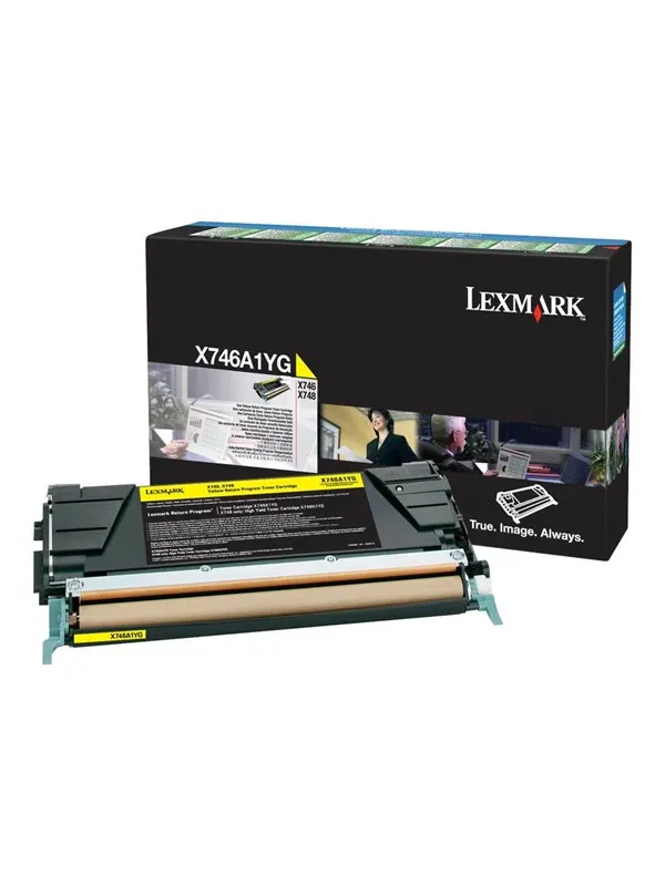 Lexmark X746A1YG- Yellow toner - Tonerkassett Yellow