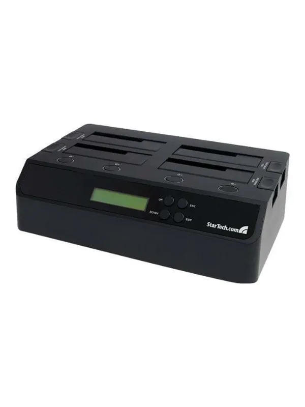 StarTech.com 4 Bay USB 3.0 eSATA till SATA Fristående 01:03 hårddisk Dupliceringsapparaten Dock