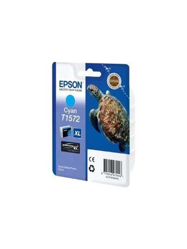 Epson T1572 Ink Cartridge - Cyan Ink - Bläckpatron Blå