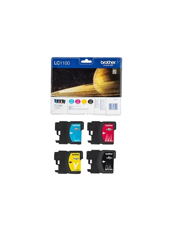 Brother LC1100VALBP / LC 1100 Value Pack - Bläckpatron Blå