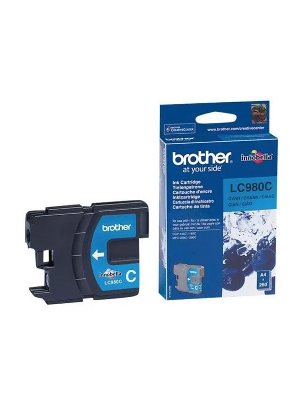 Brother LC980C Ink (LC980C) - Bläckpatron Blå