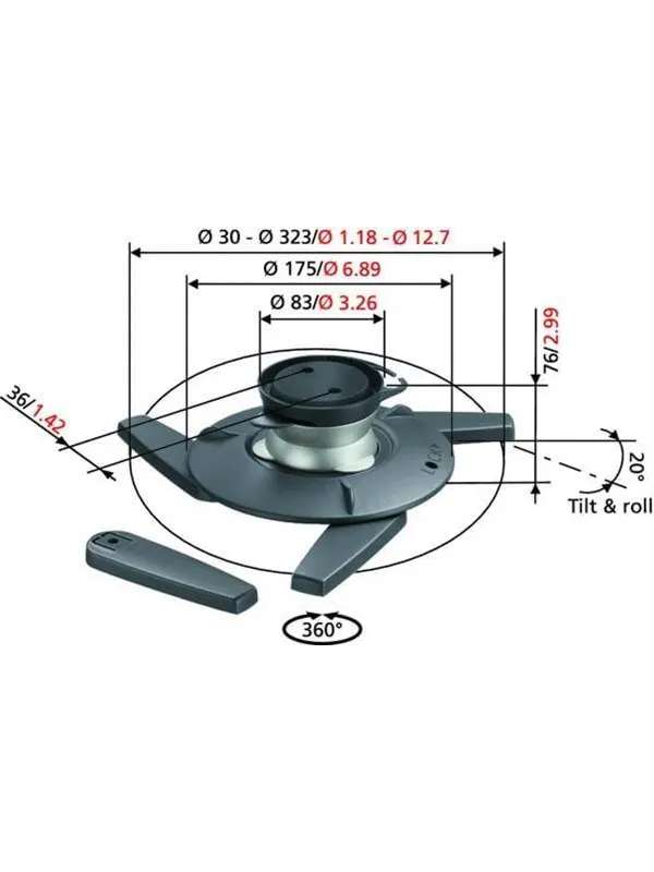Vogel's EPC 6545 Projektor takalternativ