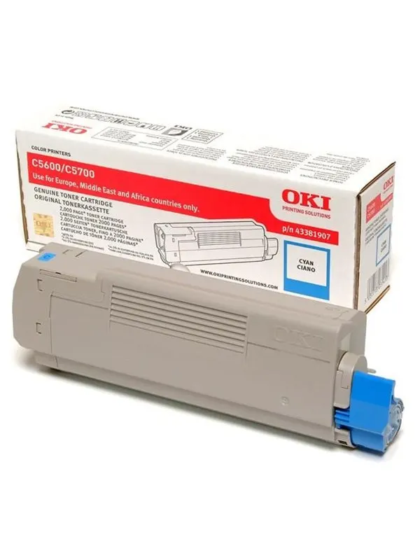 OKI 43381907 Toner - Tonerkassett Blå