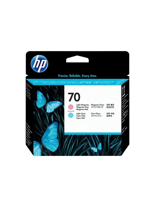 HP 70 / C9405A Printhead Cyan and light Magenta - Skrivhuvud Ljus Cyan