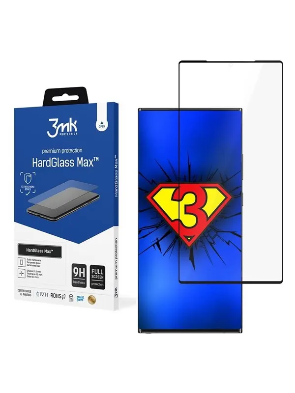 3mk Tempered Glass HardGlass Max FingerPrint - Samsung Galaxy Note 20 Ultra 5G
