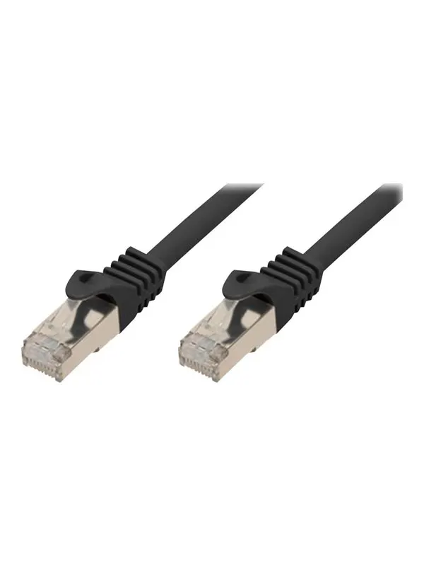 SCONN Shiverpeaks BASIC-S patch cable - 15 m - black - Svart