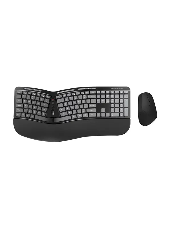 Conceptronic ORAZIO02US ERGO - Tastatur & Mus set - Universal - Svart