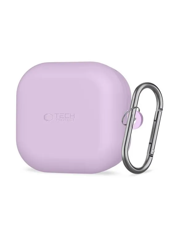 Tech-Protect Silicone Hook Case for Samsung Galaxy Buds 4 / 4 Pro - Purple