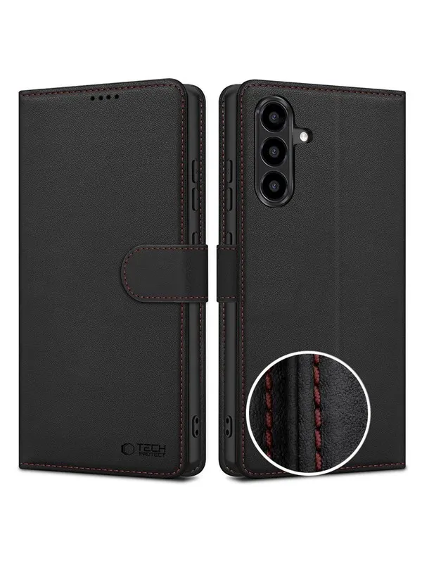 Tech-Protect Wallet Case for Samasung Galaxy A57 5G - Black & Red