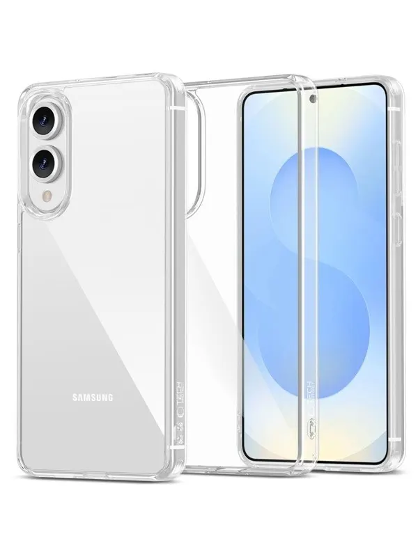 Tech-Protect FlexAir Hybrid Case for Samsung Galaxy S25 Edge - Transparent