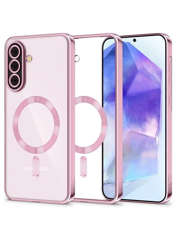 Tech-Protect MagFlex MagSafe Case for Samsung Galaxy A56 5G - Clear Pink