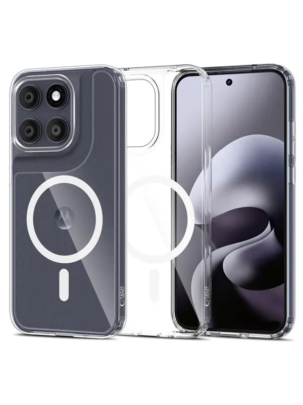 Tech-Protect FlexAir Hybrid MagSafe Case for Motorola Moto G67 / G77 - Transparent