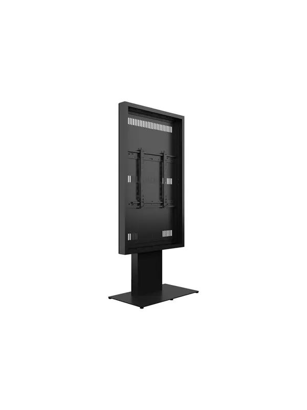 Multibrackets M Pro Series stand - kiosk style - for flat panel - black - Max 50 kg - recommended for 75"