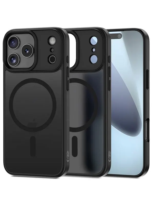 Tech-Protect Matt MagSafe Case for iPhone 17 Pro Max - Matte Black