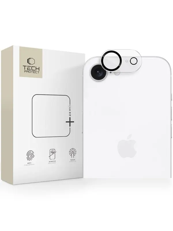 Tech-Protect Cam Fit+ Camera Cover for iPhone 16e / 17e - Transparent